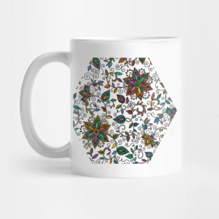 Floral doodle pattern Mug